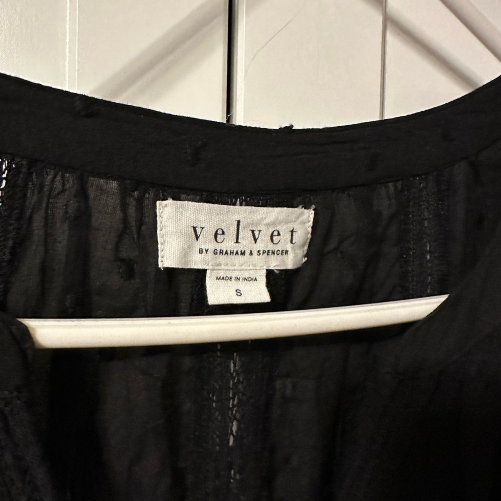 Crochet style Velvet long sleeve, slip under
